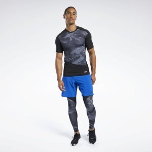 Koszulki Męskie Reebok Compression Czarne PL 32LQPSB